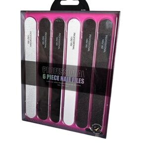Celavi 6-Piece Professional Nail File Set - NEW PC